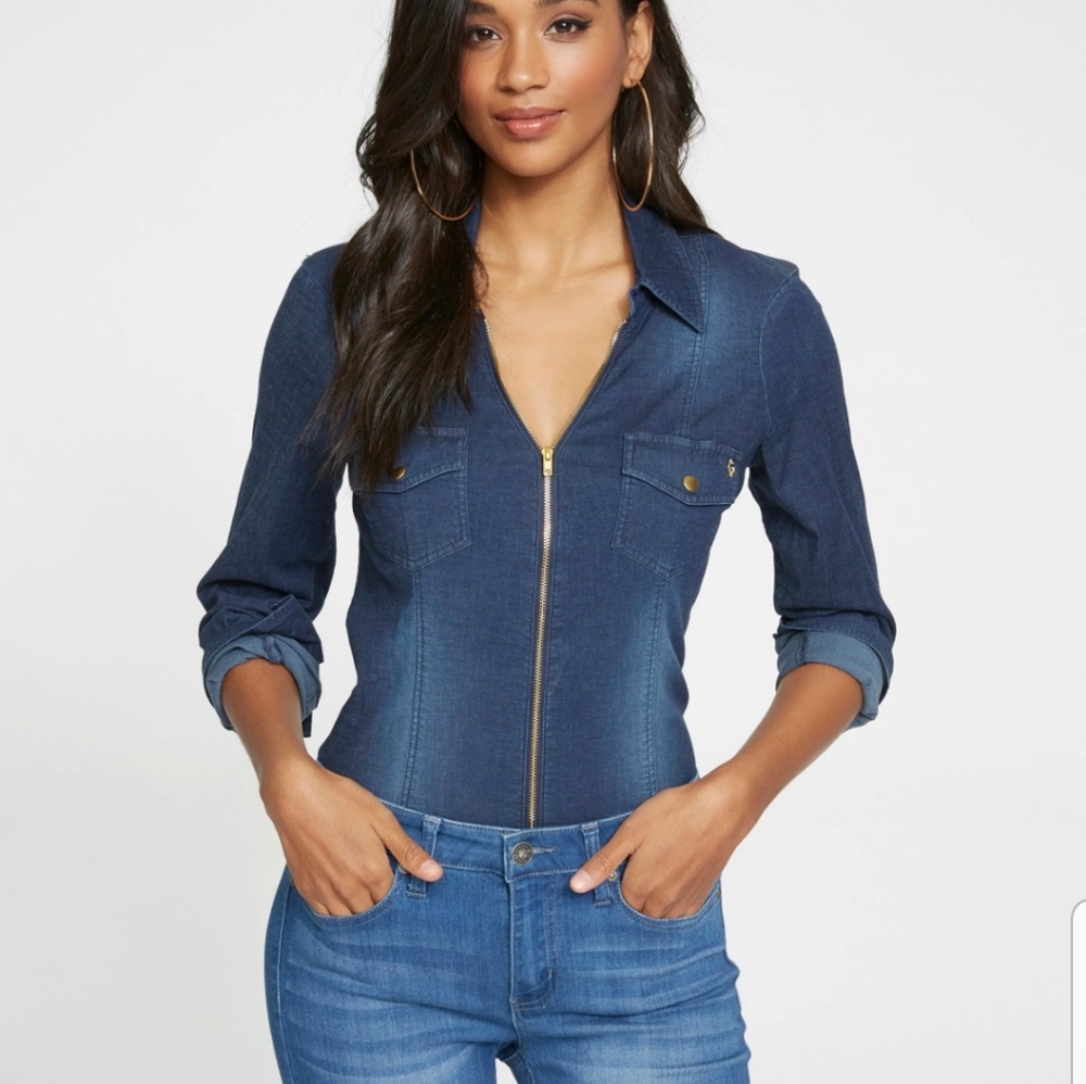 G by Guess Janine denim shirt